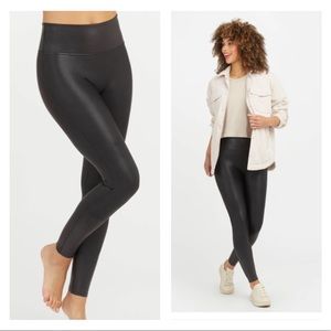 SPANX FAUX LEATHER LEGGINGS